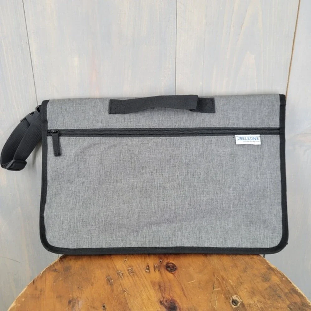 Releone‎ Portable Changing Pad Baby OS Gray Foldable Travel Clutch